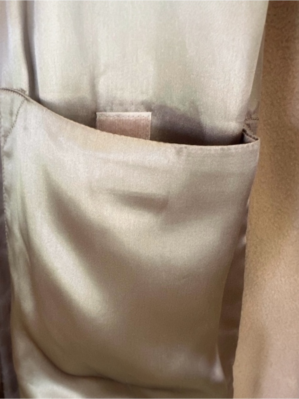 Battaglia Camel Cashmere Blend Top Coat Men’s Large Made in Italy Wool Overcoat - Picture 6 of 6